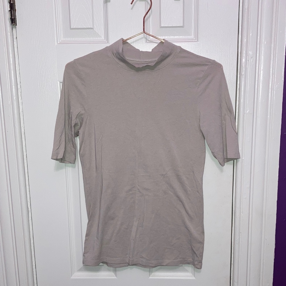 Universal Standard Beige Short Sleeve Tee‎